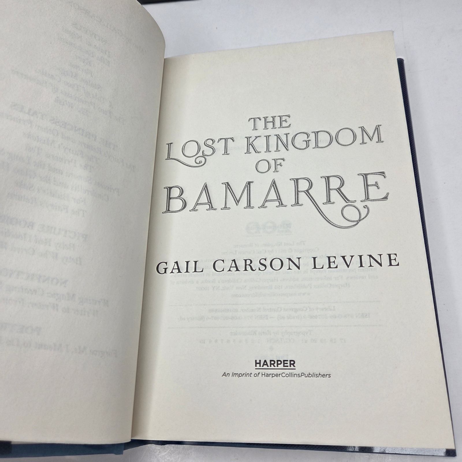 Gail Carson Levine The Lost Kingdom Of Bamarre First Edition Hardcover Blue Ya — image 5 of 6